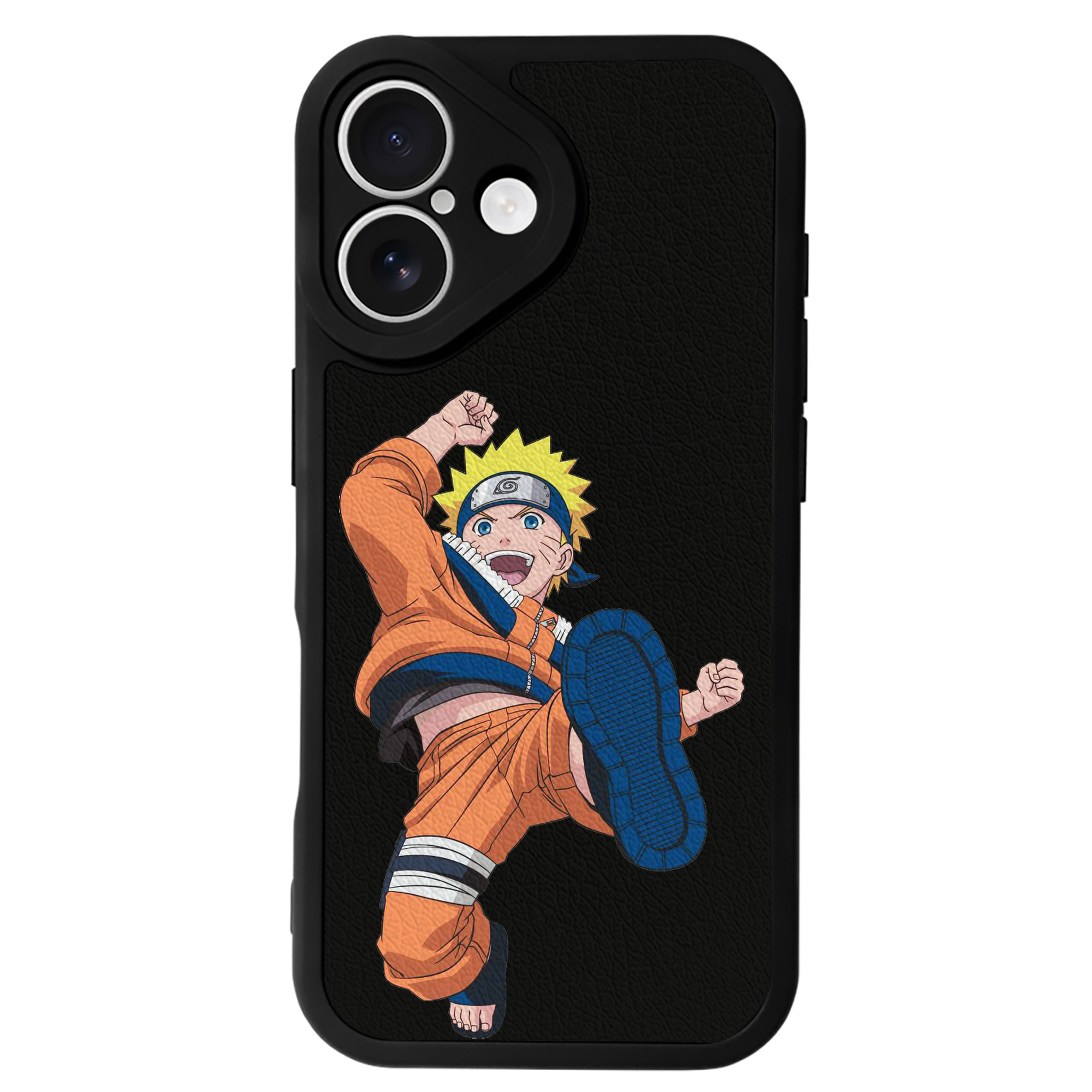 （画像用） NARUTO -ナルト- うずまき ナルト Uzumaki Naruto 【iPhone 16シリーズ対応】シリコンスマホケース（レザー調） 材質：シリコン